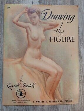 Vintage 1950s Russell Iredell Drawing the Figure Art Book Walter Foster MCM